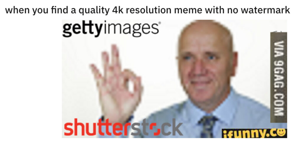 Les watermarks, ce fléau // Source : Firetto / Reddit Les watermarks, ce fléau // Source : Firetto / Reddit