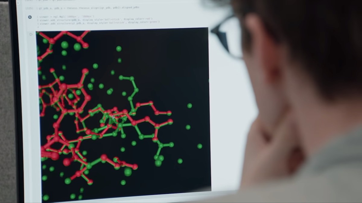 AlphaFold permet de prédire le repliement des protéines. // Source : DeepMind AlphaFold permet de prédire le repliement des protéines. // Source : DeepMind