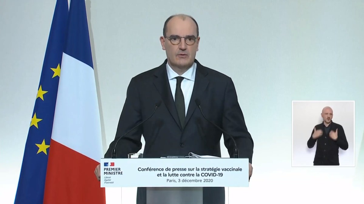 Jean Castex le 3 décembre 2020 // Source : YouTube/Gouvernement Jean Castex le 3 décembre 2020 // Source : YouTube/Gouvernement