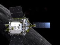 Vue d'artiste de Chang'e 5. // Source : Capture d'écran YouTube CGTN