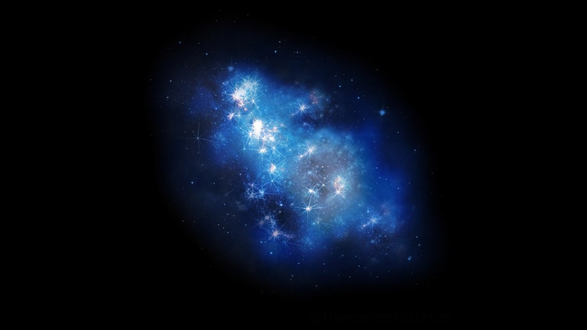 Vue d'artiste de la galaxie GN-z11. // Source : Wikimedia/CC/Pablo Carlos Budassi (photo recadrée et modifiée) Vue d'artiste de la galaxie GN-z11. // Source : Wikimedia/CC/Pablo Carlos Budassi (photo recadrée et modifiée)
