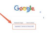 La page d'accueil de Google le 14 décembre 2020