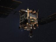 Vue d'artiste de la sonde Hayabusa 2. // Source : Flickr/CC/DLR German Aerospace Center (photo recadrée)
