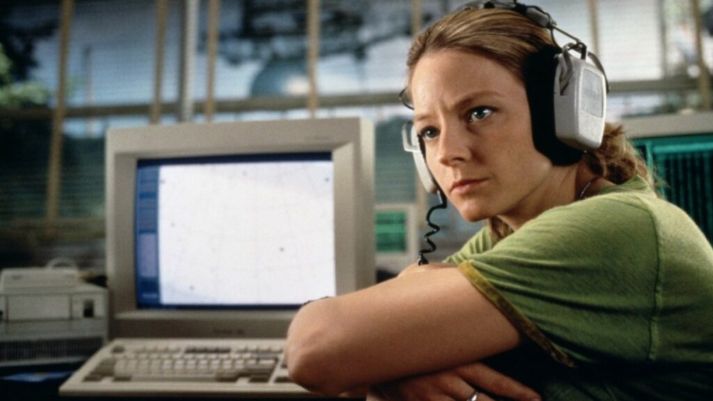 Jodie Foster dans Contact (1997). // Source : Extrait du film Jodie Foster dans Contact (1997). // Source : Extrait du film
