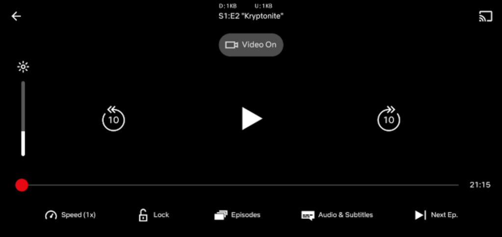L'option « Vidéo Off » sur l'app Android Netflix // Source : AndroidPolice L'option « Vidéo Off » sur l'app Android Netflix // Source : AndroidPolice