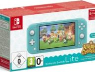 Nintendo Switch Lite animal crossing bleu