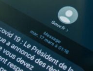 Des pirates ont imité le SMS du gouvernement de promotion de TousAntiCovid. // Source : Louise Audry pour Numerama