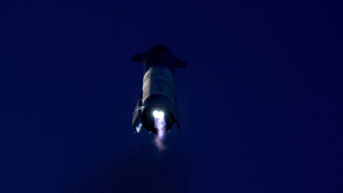 Le vol du Starship SN8 de SpaceX // Source : SpaceX Le vol du Starship SN8 de SpaceX // Source : SpaceX