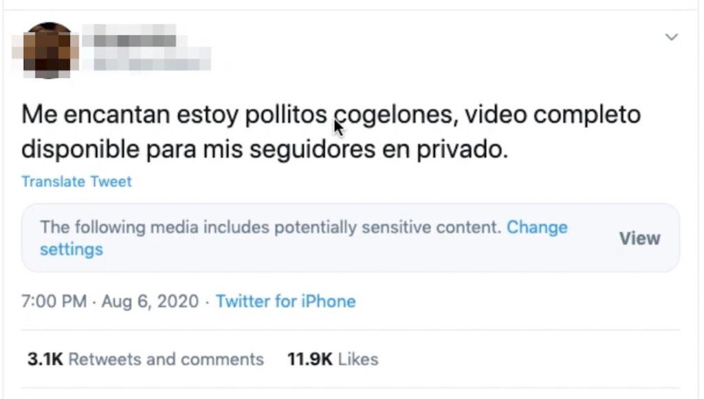 Une vidéo à caractère pédopornographique était accessible directement sur Twitter // Source : Capture d'écran Numerama Une vidéo à caractère pédopornographique était accessible directement sur Twitter // Source : Capture d'écran Numerama