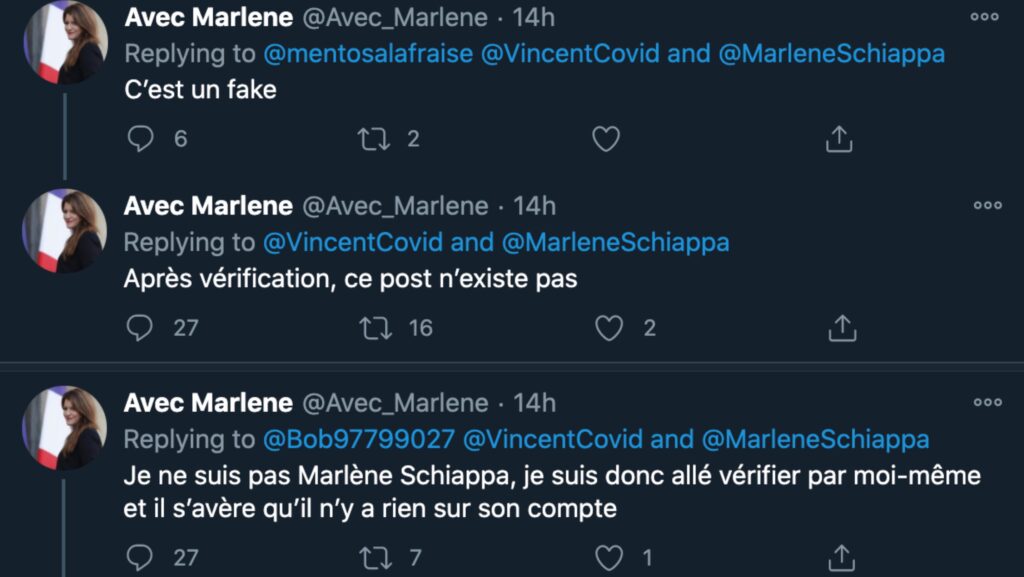 Les tweets d'@avec_marlene // Source : Capture d'écran Numerama / Twitter Les tweets d'@avec_marlene // Source : Capture d'écran Numerama / Twitter