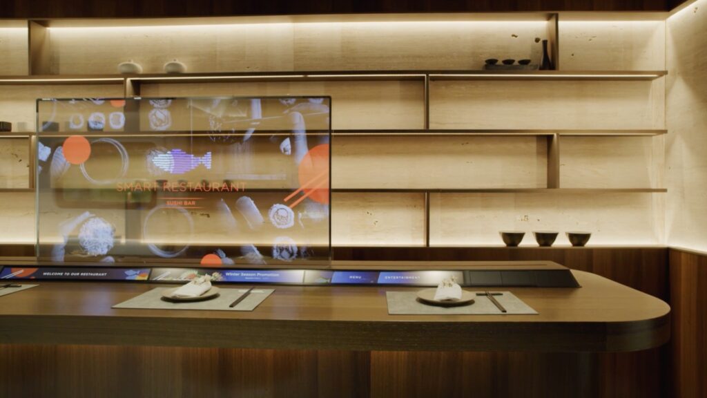 TV Transparent par LG // Source : LG Display