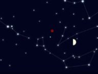 Conjonction entre Mars et la Lune. // Source : Nino Barbey pour Numerama