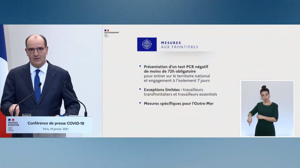 Les mesures au frontière // Source : Capture d'écran Numerama
