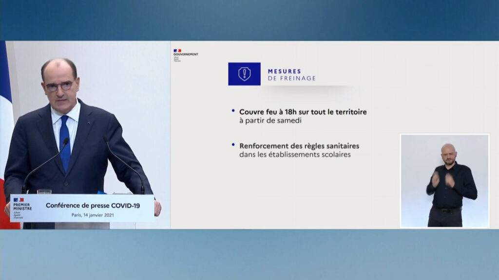 Le couvre feu est abaissé à 18h sur tout le territoire : une mesure sanitaire jugée efficace // Source : Capture d'écran Numerama