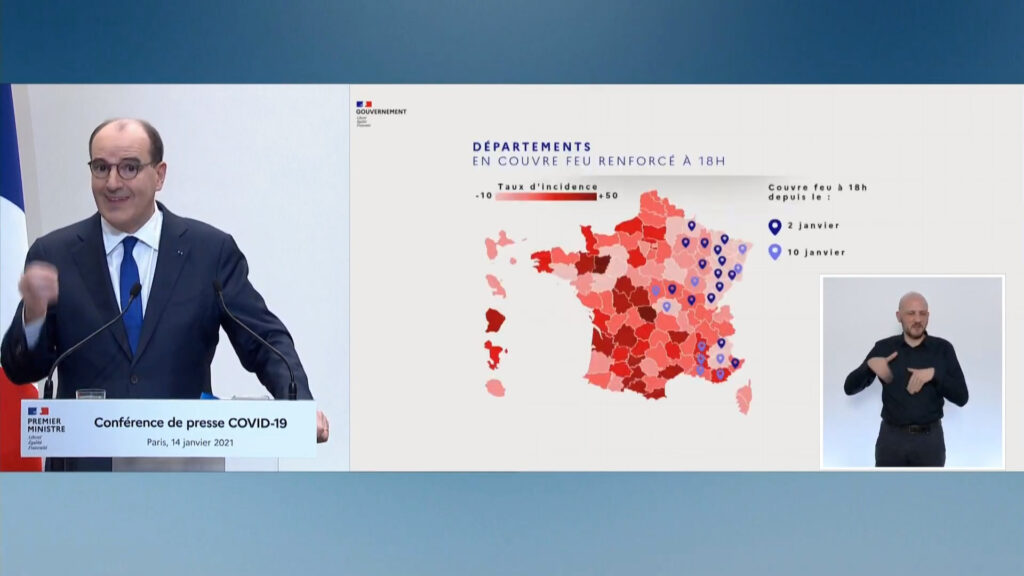 Le couvre feu est abaissé à 18h sur tout le territoire : une mesure sanitaire jugée efficace // Source : Capture d'écran Numerama