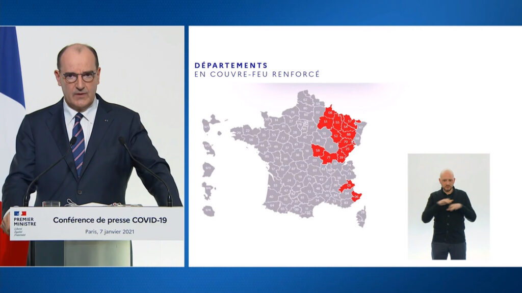 Jean Castex le 7 janvier 2021 // Source : Gouvernement / youtube