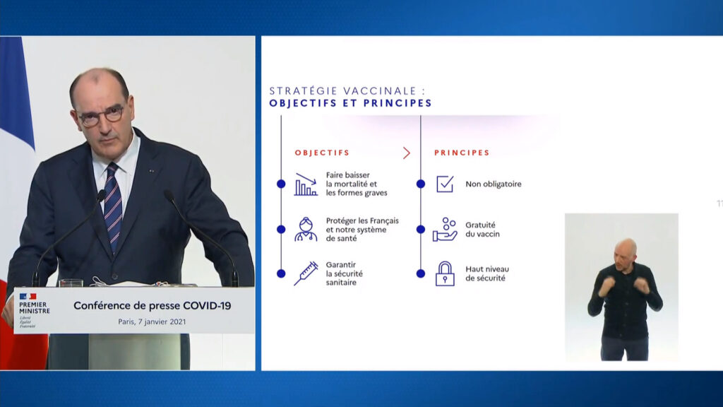 Jean Castex le 7 janvier 2021 // Source : Gouvernement / youtube
