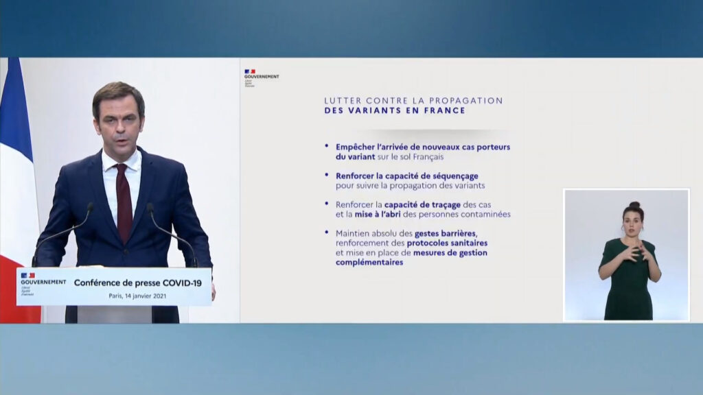 La stratégie contre les variants // Source : Capture d'écran Numerama