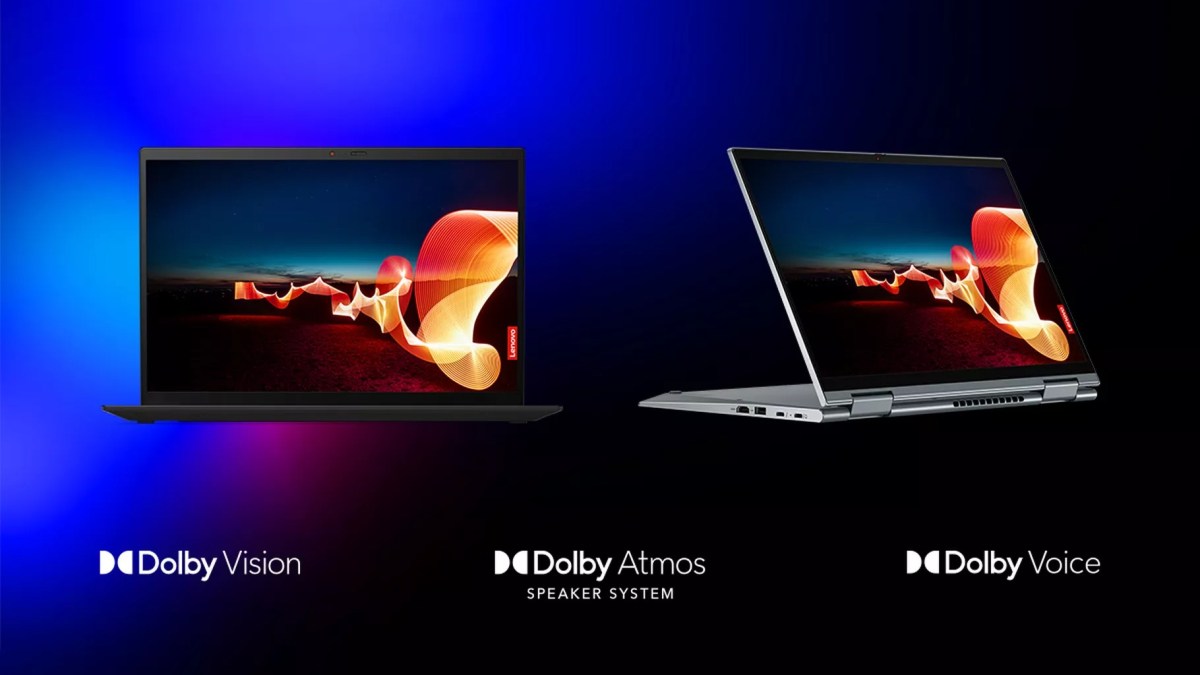 Les Lenovo The ThinkPad X1 Carbon Gen 9 et ThinkPad X1 Yoga Gen 6 embarqueront Dolby Voice // Source : Lenovo Les Lenovo The ThinkPad X1 Carbon Gen 9 et ThinkPad X1 Yoga Gen 6 embarqueront Dolby Voice // Source : Lenovo