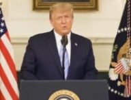 Donald Trump s'est exprimé le 8 janvier 2020 // Source : YouTube
