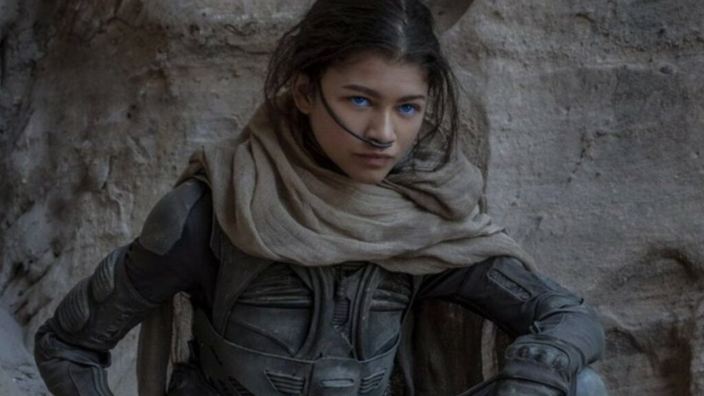 Zendaya prête ses traits à Chani dans l'adaptation de Denis Villeneuve. // Source : Dune/Warner Zendaya prête ses traits à Chani dans l'adaptation de Denis Villeneuve. // Source : Dune/Warner