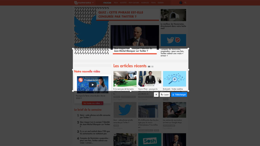 Firefox capture d'écran encart Firefox capture d'écran encart