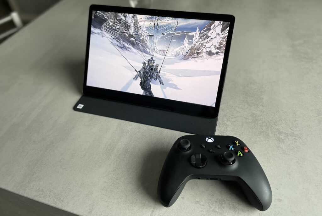 Gears 5 sur la Samsung Galaxy Tab S7+ // Source : Maxime Claudel pour Numerama Gears 5 sur la Samsung Galaxy Tab S7+ // Source : Maxime Claudel pour Numerama