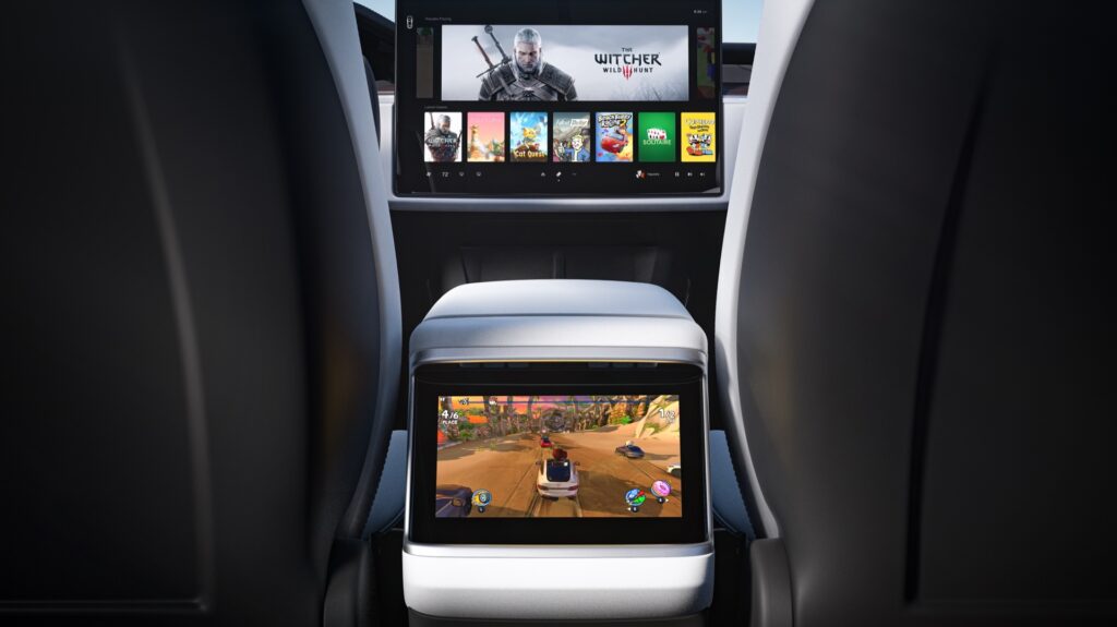 Intérieur du Tesla Model X (depuis la place arrière) // Source : Tesla Intérieur du Tesla Model X (depuis la place arrière) // Source : Tesla