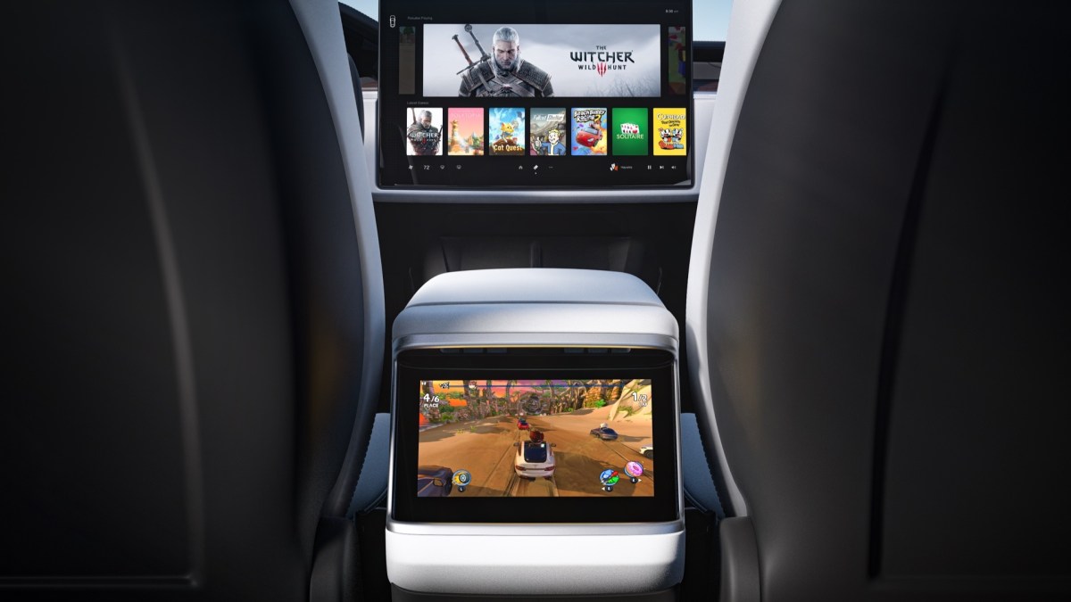 Intérieur du Tesla Model X (depuis la place arrière) // Source : Tesla Intérieur du Tesla Model X (depuis la place arrière) // Source : Tesla