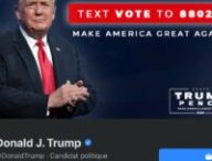 Le compte Facebook officiel de Donald Trump // Source : Facebook