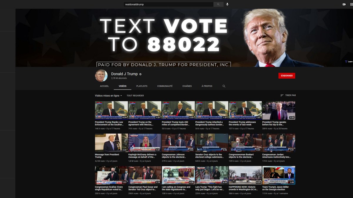 YouTube Trump YouTube Trump
