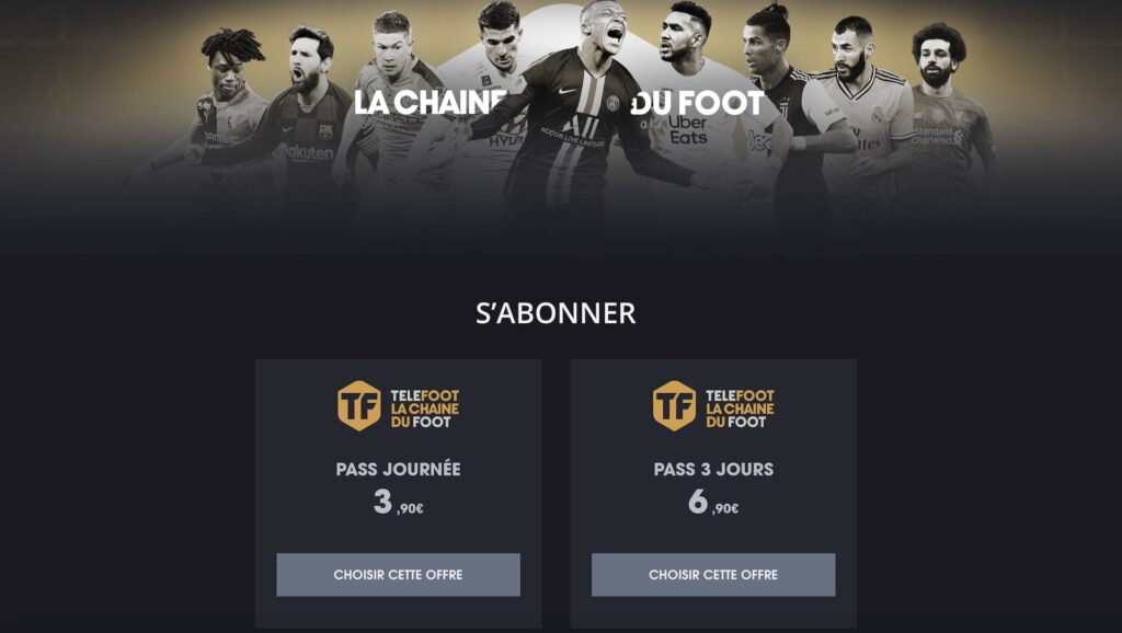 Les ultimes offres de Téléfoot // Source : Capture d'écran du 5 février 2021 Les ultimes offres de Téléfoot // Source : Capture d'écran du 5 février 2021