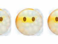 Le nouvel émoji tête dans les nuages // Source : Apple