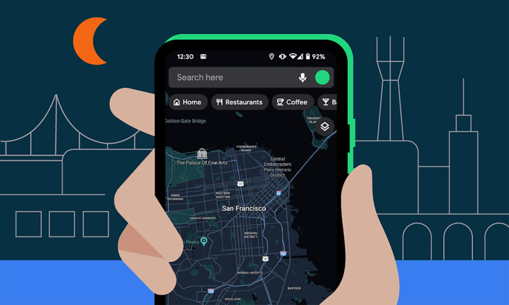 Google maps mode sombre Google maps mode sombre