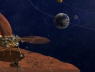 Illustration de l'atterrisseur InSight. // Source : NASA/JPL Caltech, 2018