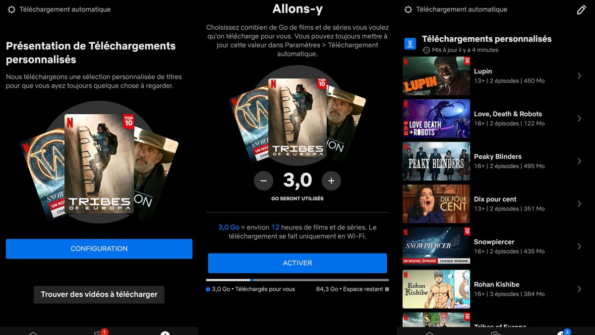 Netflix téléchargements personnalisés Netflix téléchargements personnalisés