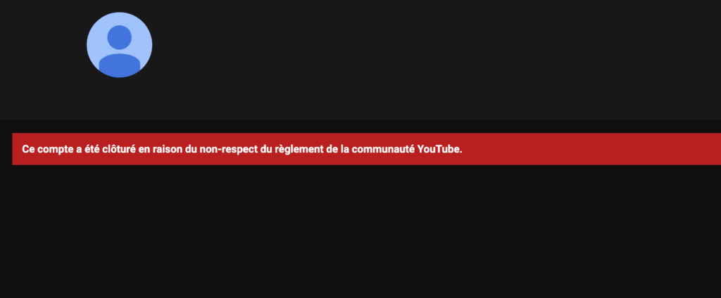 La chaîne Youtube Thana TV a été supprimée // Source : Capture d'écran Numerama / Youtube La chaîne Youtube Thana TV a été supprimée // Source : Capture d'écran Numerama / Youtube