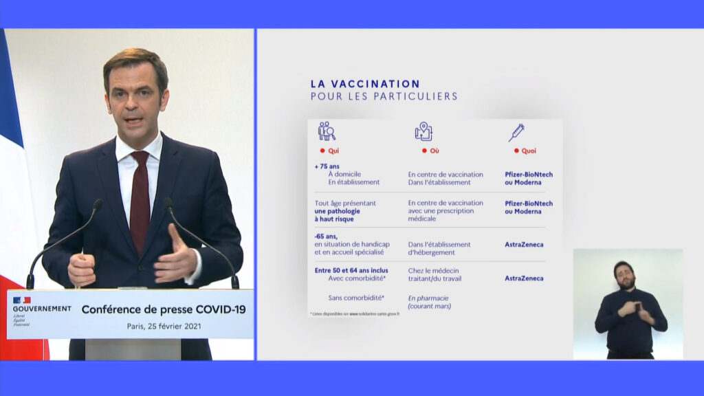 Vaccination pour les particuliers. // Source : Capture d'écran YouTube Gouvernement Vaccination pour les particuliers. // Source : Capture d'écran YouTube Gouvernement
