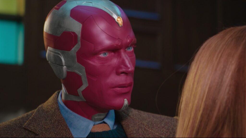 La dernière fois qu'on a vu Vision, c'était dans WandaVision. // Source : Disney+ La dernière fois qu'on a vu Vision, c'était dans WandaVision. // Source : Disney+