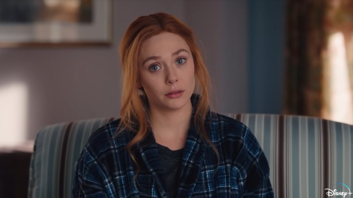 Wanda, dans l'épisode 7 de WandaVision. // Source : Marvel / Disney+ Wanda, dans l'épisode 7 de WandaVision. // Source : Marvel / Disney+