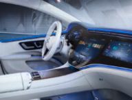 Intérieur de la Mercedes EQS // Source : Mercedes