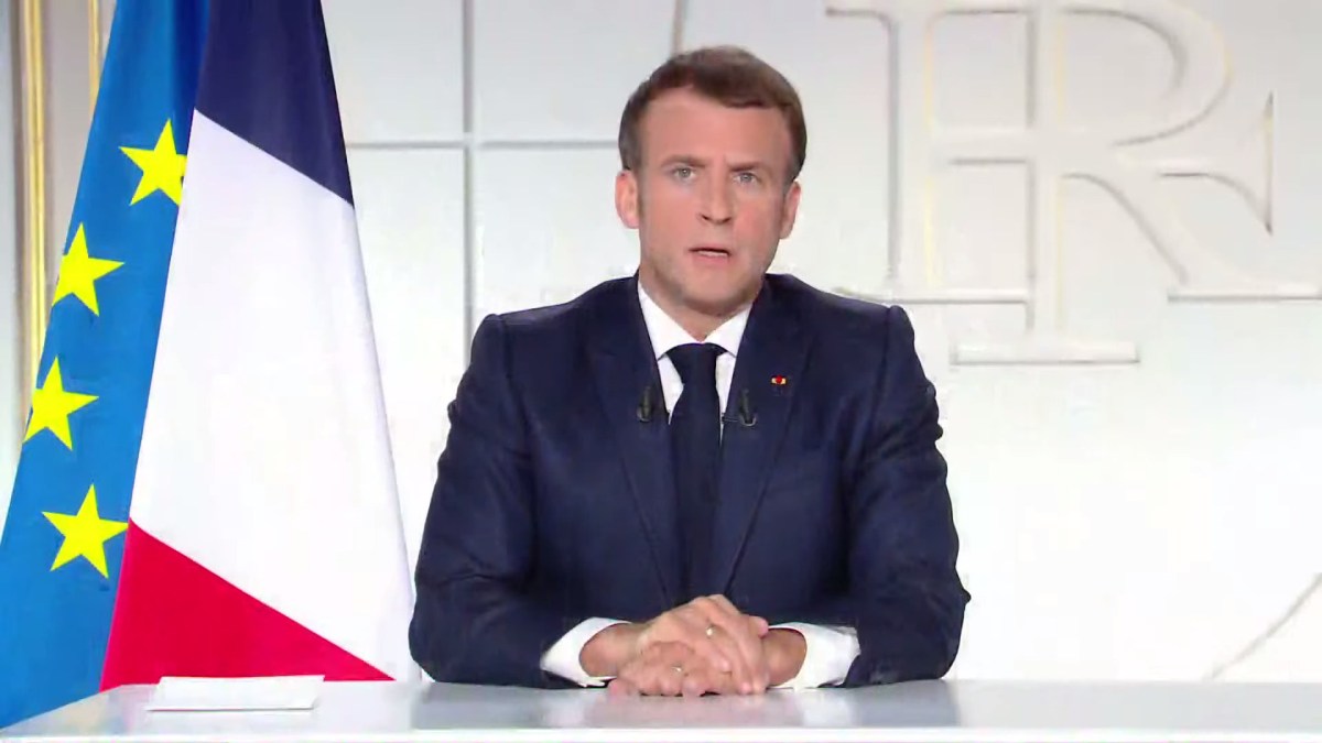 Emmanuel Macron le 31/03/21 // Source : Elysée Emmanuel Macron le 31/03/21 // Source : Elysée