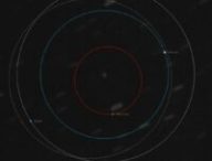 Passage de l'astéroïde Apophis dans le voisinage de la Terre, mais très loin, trop loin, pour risquer une collision. // Source : Virtual Telescope Project 2.0