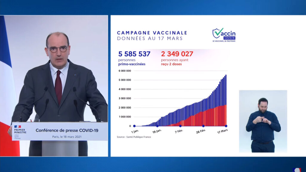Campagne vaccinale. // Source : Capture d'écran YouTube Gouvernement Campagne vaccinale. // Source : Capture d'écran YouTube Gouvernement