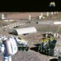Le projet pour les années 2020 est d'installer une base lunaire. Cela pose la question de la préservation de l'environnement lunaire. // Source : NASA/SAIC/Pat Rawlings (image recadrée) Le projet pour les années 2020 est d'installer une base lunaire. Cela pose la question de la préservation de l'environnement lunaire. // Source : NASA/SAIC/Pat Rawlings (image recadrée)