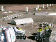 Le projet pour les années 2020 est d'installer une base lunaire. Cela pose la question de la préservation de l'environnement lunaire. // Source : NASA/SAIC/Pat Rawlings (image recadrée)