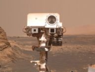 Curiosity sur Mars. // Source : NASA/JPL-Caltech/MSSS (photo recadrée) Curiosity sur Mars. // Source : NASA/JPL-Caltech/MSSS (photo recadrée)