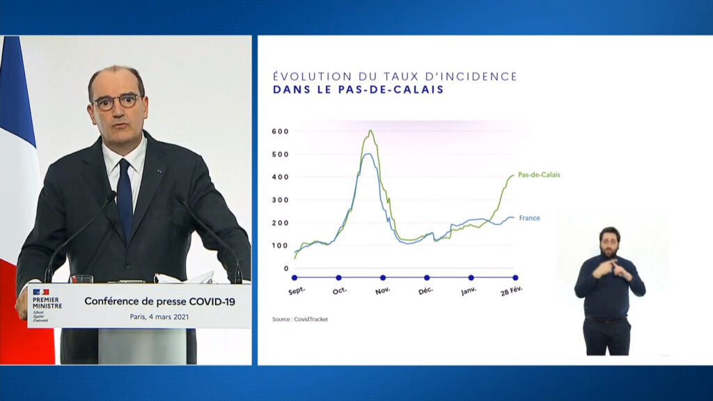 Le Nord Pas de Calais est reconfiné le week-end // Source : Capture d'écran Numerama Le Nord Pas de Calais est reconfiné le week-end // Source : Capture d'écran Numerama