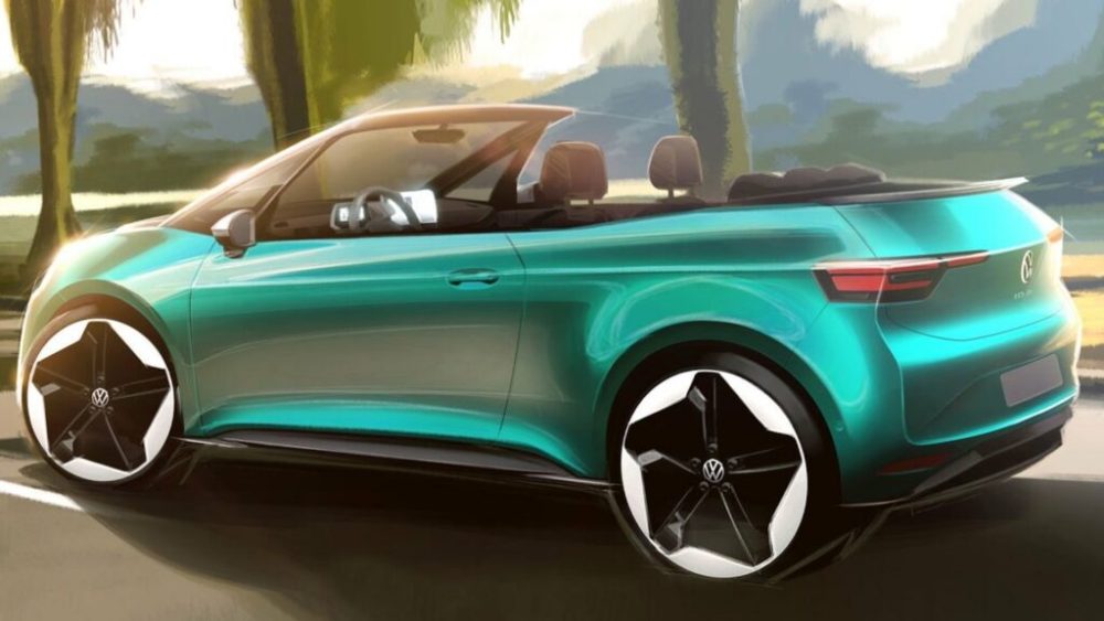 Esquisse Volkswagen ID.3 Cabriolet // Source : Volkswagen