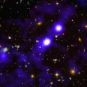 Filament de gaz reliant des galaxies entre elles. // Source : Roland Bacon, David Mary, ESO et NASA